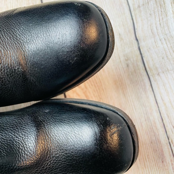 Scoop NYC Women Black Leather Ankle Boots Size 37 (US 7) - Picture 7 of 11